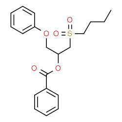ChemSpider 2D Image | 1-(Butylsulfonyl)-3-phenoxy-2-propanyl benzoate | C20H24O5S