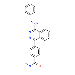 ChemSpider 2D Image | 4-[4-(Benzylamino)-1-phthalazinyl]-N,N-dimethylbenzamide | C24H22N4O