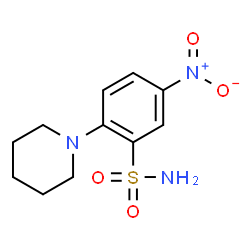ChemSpider 2D Image | 5-Nitro-2-(1-piperidinyl)benzenesulfonamide | C11H15N3O4S