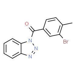ChemSpider 2D Image | 1H-Benzotriazol-1-yl(3-bromo-4-methylphenyl)methanone | C14H10BrN3O