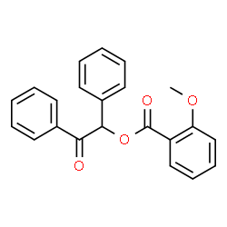 ChemSpider 2D Image | 2-Oxo-1,2-diphenylethyl 2-methoxybenzoate | C22H18O4