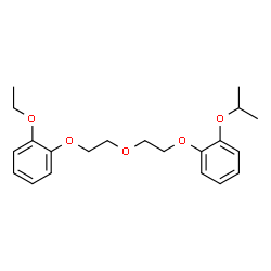 ChemSpider 2D Image | 1-Ethoxy-2-{2-[2-(2-isopropoxyphenoxy)ethoxy]ethoxy}benzene | C21H28O5