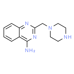 ChemSpider 2D Image | 2-(piperazin-1-ylmethyl)quinazolin-4-amine | C13H17N5