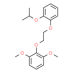 ChemSpider 2D Image | 2-[2-(2-Isopropoxyphenoxy)ethoxy]-1,3-dimethoxybenzene | C19H24O5