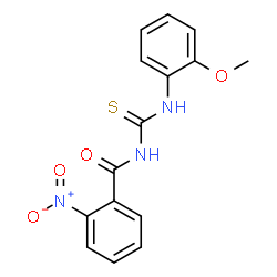 ChemSpider 2D Image | N-[(2-Methoxyphenyl)carbamothioyl]-2-nitrobenzamide | C15H13N3O4S