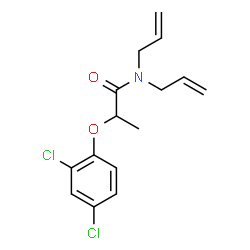ChemSpider 2D Image | N,N-Diallyl-2-(2,4-dichlorophenoxy)propanamide | C15H17Cl2NO2