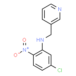 ChemSpider 2D Image | 5-Chloro-2-nitro-N-(3-pyridinylmethyl)aniline | C12H10ClN3O2