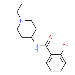 ChemSpider 2D Image | 2-Bromo-N-(1-isopropyl-4-piperidinyl)benzamide | C15H21BrN2O