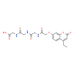 ChemSpider 2D Image | N-{[(4-Ethyl-2-oxo-2H-chromen-7-yl)oxy]acetyl}glycylglycylglycine | C19H21N3O8