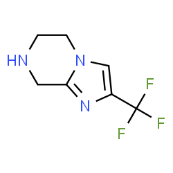 ChemSpider 2D Image | 2-(trifluoromethyl)-5H,6H,7H,8H-imidazo[1,2-a]pyrazine | C7H8F3N3