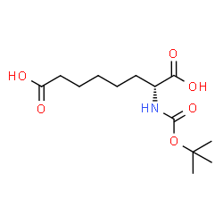 ChemSpider 2D Image | BOC-D-2-AMINOSUBERIC ACID | C13H23NO6