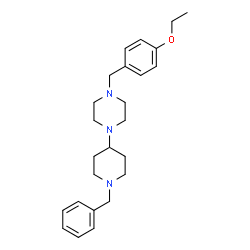 ChemSpider 2D Image | 1-(1-Benzyl-4-piperidinyl)-4-(4-ethoxybenzyl)piperazine | C25H35N3O