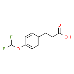 ChemSpider 2D Image | 3-[4-(Difluoromethoxy)phenyl]propanoic acid | C10H10F2O3