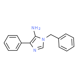 ChemSpider 2D Image | 1-Benzyl-4-phenyl-1H-imidazol-5-amine | C16H15N3