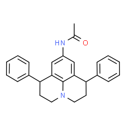 ChemSpider 2D Image | N-(1,7-Diphenyl-2,3,6,7-tetrahydro-1H,5H-pyrido[3,2,1-ij]quinolin-9-yl)acetamide | C26H26N2O