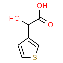 ChemSpider 2D Image | Hydroxy(3-thienyl)acetic acid | C6H6O3S