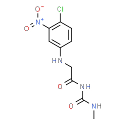ChemSpider 2D Image | N~2~-(4-Chloro-3-nitrophenyl)-N-(methylcarbamoyl)glycinamide | C10H11ClN4O4
