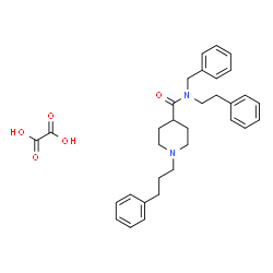 ChemSpider 2D Image | N-Benzyl-N-(2-phenylethyl)-1-(3-phenylpropyl)-4-piperidinecarboxamide ethanedioate (1:1) | C32H38N2O5