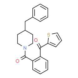 ChemSpider 2D Image | (4-Benzyl-1-piperidinyl)[2-(2-thienylcarbonyl)phenyl]methanone | C24H23NO2S
