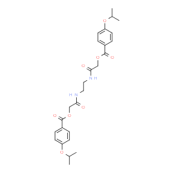 ChemSpider 2D Image | 1,2-Ethanediylbis(imino-2-oxo-2,1-ethanediyl) bis(4-isopropoxybenzoate) | C26H32N2O8