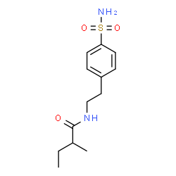 ChemSpider 2D Image | 2-Methyl-N-[2-(4-sulfamoylphenyl)ethyl]butanamide | C13H20N2O3S