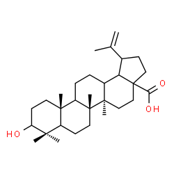 ChemSpider 2D Image | (5xi,9xi,13xi,17xi,18xi,19xi)-3-Hydroxylup-20(29)-en-28-oic acid | C30H48O3