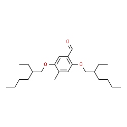 ChemSpider 2D Image | 2,5-Bis[(2-ethylhexyl)oxy]-4-methylbenzaldehyde | C24H40O3