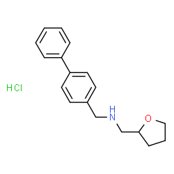 ChemSpider 2D Image | {[1,1'-biphenyl]-4-ylmethyl}(oxolan-2-ylmethyl)amine hydrochloride | C18H22ClNO