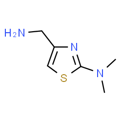 ChemSpider 2D Image | 4-(Aminomethyl)-N,N-dimethylthiazol-2-amine | C6H11N3S
