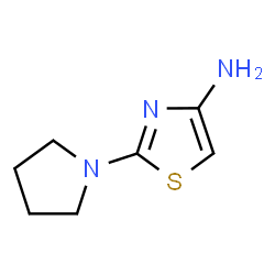 ChemSpider 2D Image | 2-(1-Pyrrolidinyl)-1,3-thiazol-4-amine | C7H11N3S