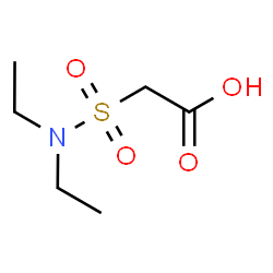 ChemSpider 2D Image | (Diethylsulfamoyl)acetic acid | C6H13NO4S