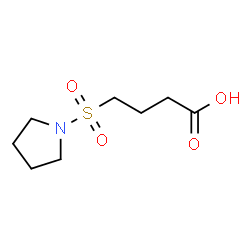 ChemSpider 2D Image | 4-(1-Pyrrolidinylsulfonyl)butanoic acid | C8H15NO4S