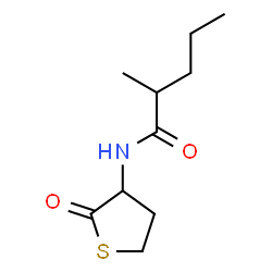 ChemSpider 2D Image | 2-Methyl-N-(2-oxotetrahydro-3-thiophenyl)pentanamide | C10H17NO2S
