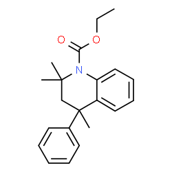 ChemSpider 2D Image | ethyl 2,2,4-trimethyl-4-phenyl-3H-quinoline-1-carboxylate | C21H25NO2