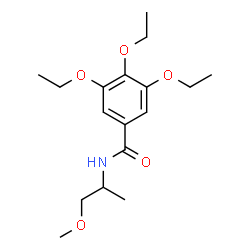 ChemSpider 2D Image | 3,4,5-Triethoxy-N-(1-methoxy-2-propanyl)benzamide | C17H27NO5