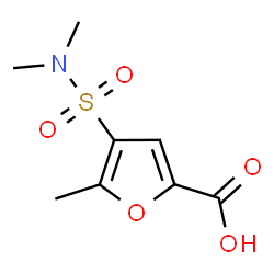 ChemSpider 2D Image | 4-(Dimethylsulfamoyl)-5-methyl-2-furoic acid | C8H11NO5S
