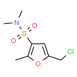 ChemSpider 2D Image | 5-(Chloromethyl)-N,N,2-trimethyl-3-furansulfonamide | C8H12ClNO3S