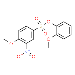 ChemSpider 2D Image | 2-Methoxyphenyl 4-methoxy-3-nitrobenzenesulfonate | C14H13NO7S