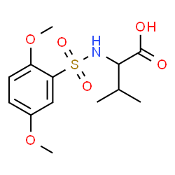 ChemSpider 2D Image | N-[(2,5-Dimethoxyphenyl)sulfonyl]valine | C13H19NO6S