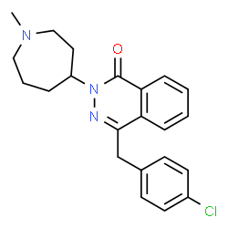 ChemSpider 2D Image | Azelastine | C22H24ClN3O