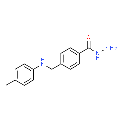 ChemSpider 2D Image | 4-{[(4-Methylphenyl)amino]methyl}benzohydrazide | C15H17N3O