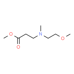 ChemSpider 2D Image | Methyl N-(2-methoxyethyl)-N-methyl-beta-alaninate | C8H17NO3