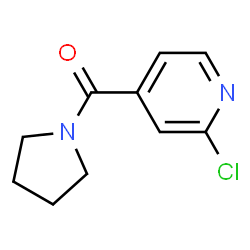 ChemSpider 2D Image | 2-CHLORO-4-(PYRROLIDINE-1-CARBONYL)PYRIDINE | C10H11ClN2O
