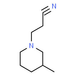 ChemSpider 2D Image | 3-(3-Methyl-1-piperidinyl)propanenitrile | C9H16N2
