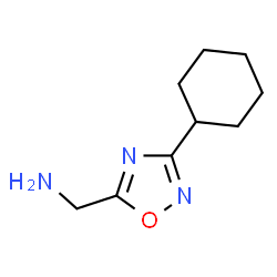 ChemSpider 2D Image | (3-cyclohexyl-1,2,4-oxadiazol-5-yl)methanamine | C9H15N3O
