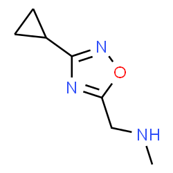 ChemSpider 2D Image | 1-(3-Cyclopropyl-1,2,4-oxadiazol-5-yl)-N-methylmethanamine | C7H11N3O