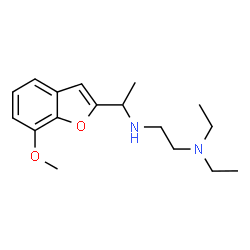 ChemSpider 2D Image | [2-(DIETHYLAMINO)ETHYL][1-(7-METHOXY-1-BENZOFURAN-2-YL)ETHYL]AMINE | C17H26N2O2