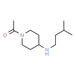 ChemSpider 2D Image | 1-[4-[(3-Methylbutyl)amino]-1-piperidinyl]ethanone | C12H24N2O