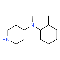 ChemSpider 2D Image | N-Methyl-N-(2-methylcyclohexyl)-4-piperidinamine | C13H26N2