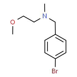 ChemSpider 2D Image | N-(4-Bromobenzyl)-2-methoxy-N-methylethanamine | C11H16BrNO